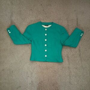 Burberry Teal Women's Blazer